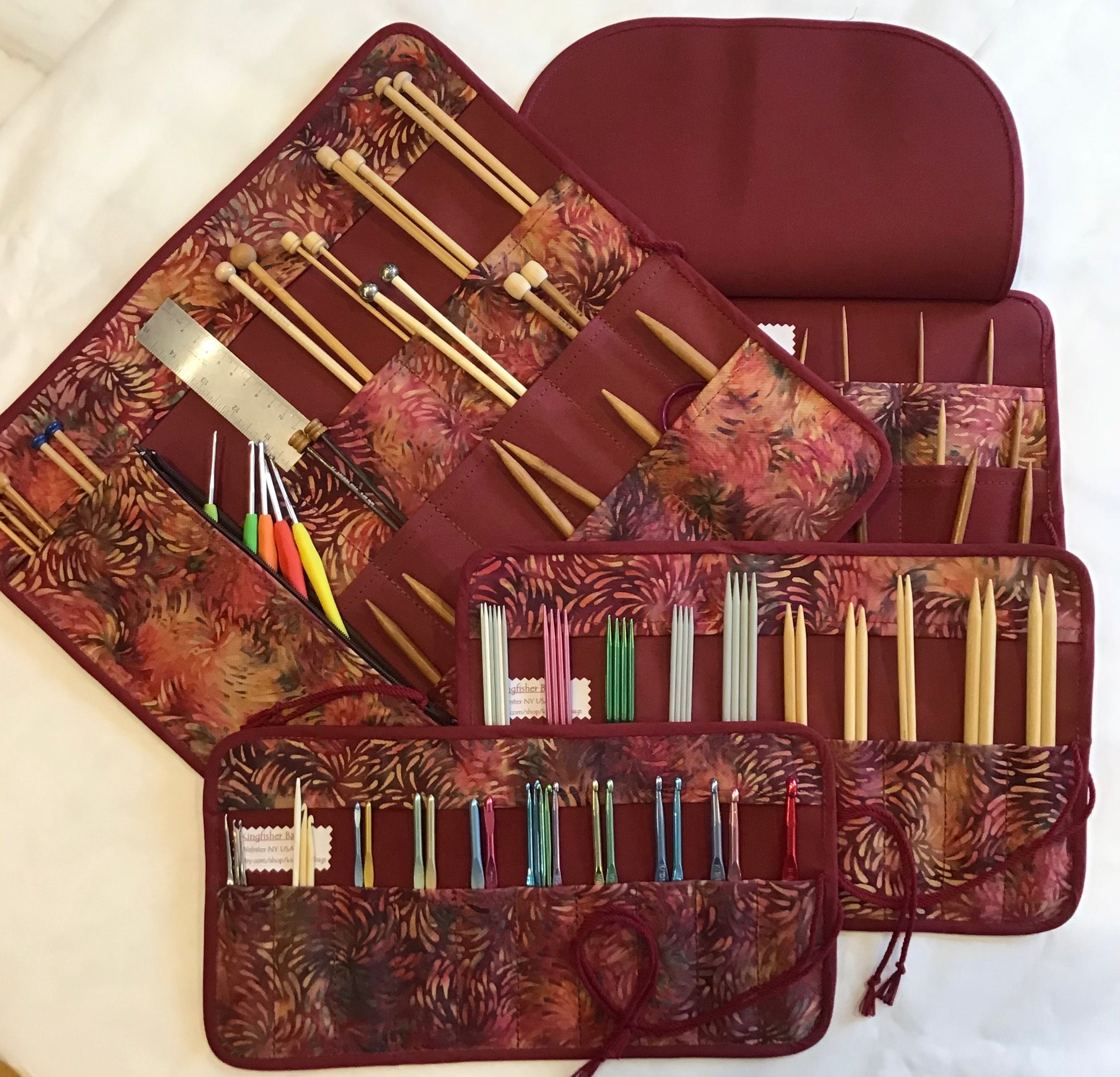 Circular Needle Case Organizer Storage Knitting Circular Etsy