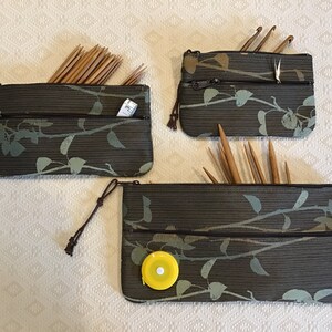 Clutch, Organizer, Small Purse, Knitting Needle Case, Crochet Hook Case, Cross Stitch, Rug Hooking,