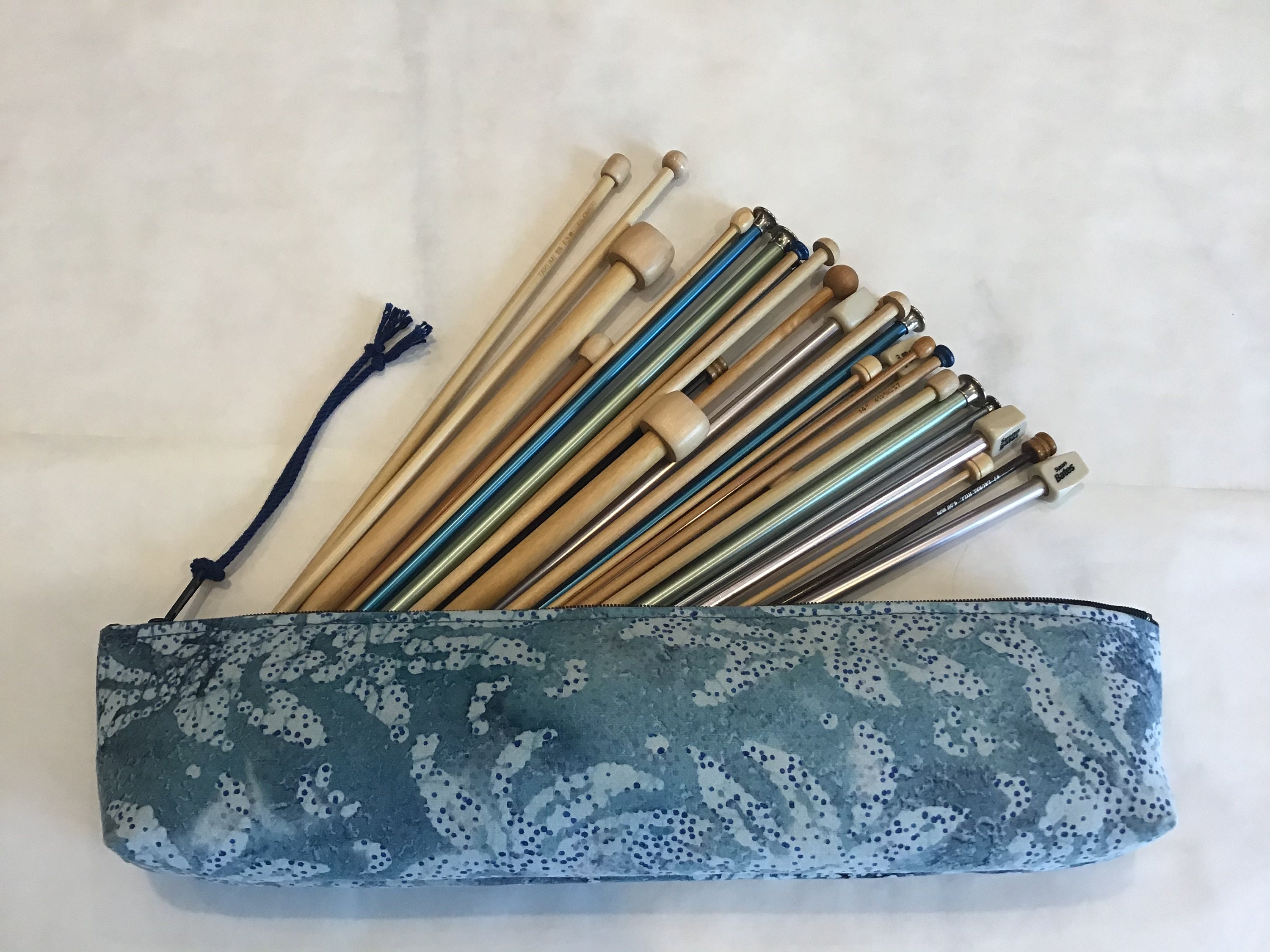 Knitting Needle Bag / Knitting Needle 1zip pouch / Organizer Etsy