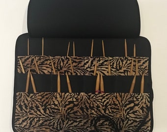 Organizador de caja de agujas circulares, almacenamiento de agujas de tejer, regalo de tejer, accesorios de tejer, soporte de caja de tejer, regalo para ella