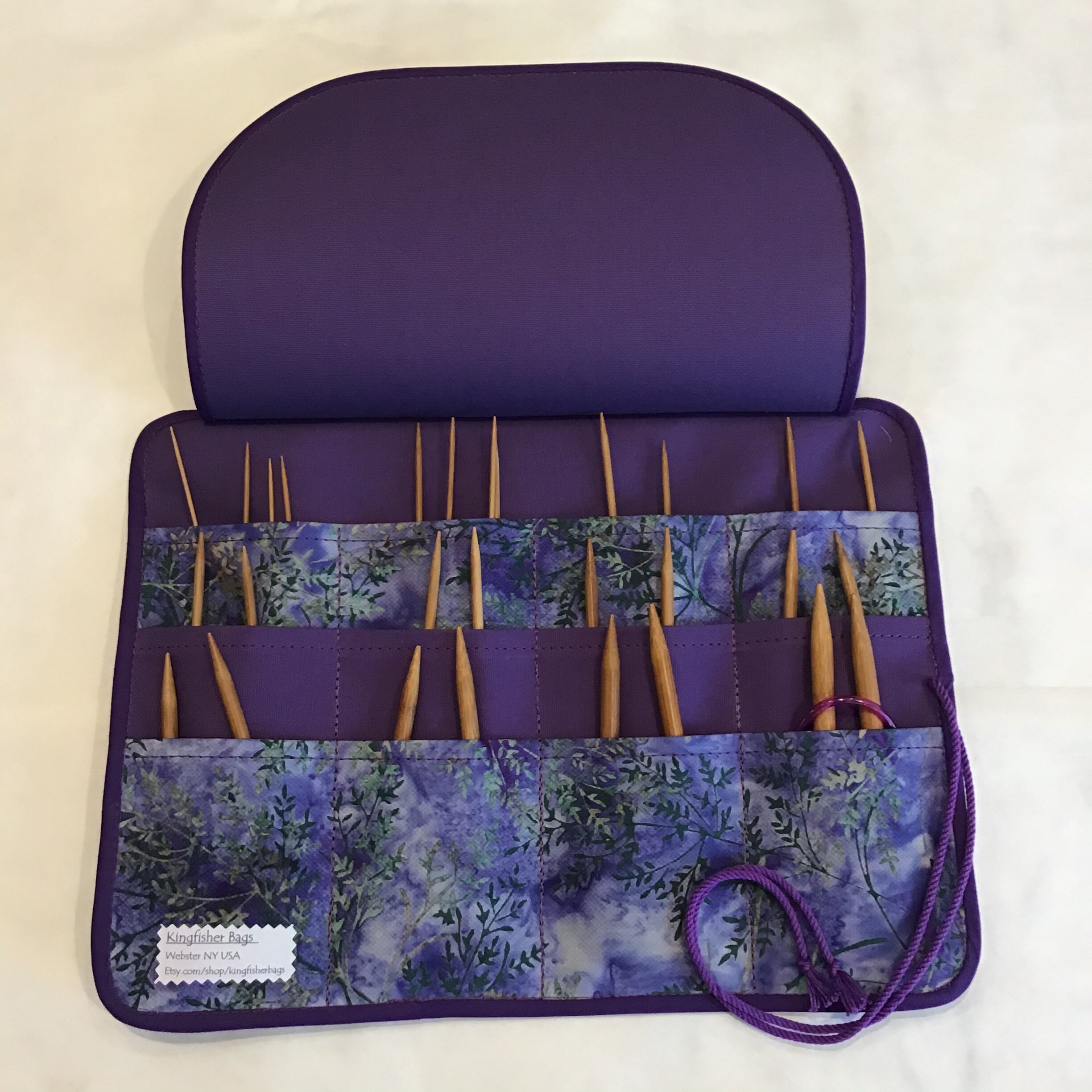 Circular Needle Case Organizer Storage Knitting Gift for Her | Etsy