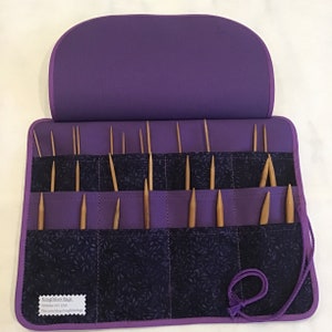 Circular Needle Case Organizer, Knitting Needle Storage, Knitting Gift, Knitting Accessories, Knitting Case Holder, Gift for Her