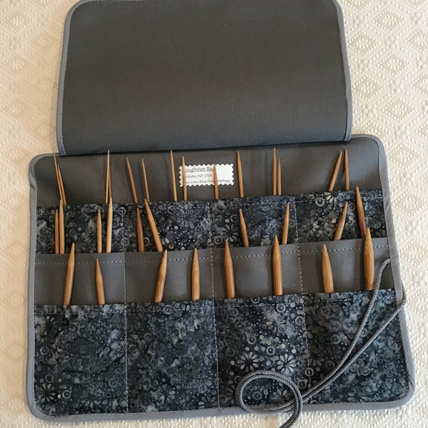 Circular Knitting Needle Case Etsy