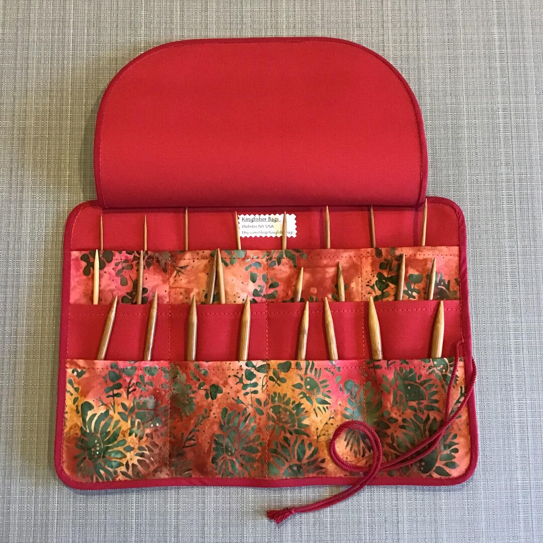 Needle Storage Accessory Circular Needle Case Organizer, Knitting Needle Storage, Knitting Gift ...