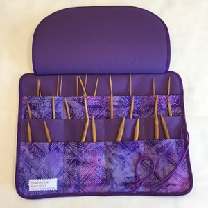 Circular Needle Case Organizer, Knitting Needle Storage, Knitting Gift, Knitting Accessories, Knitting Case Holder, Gift for Her
