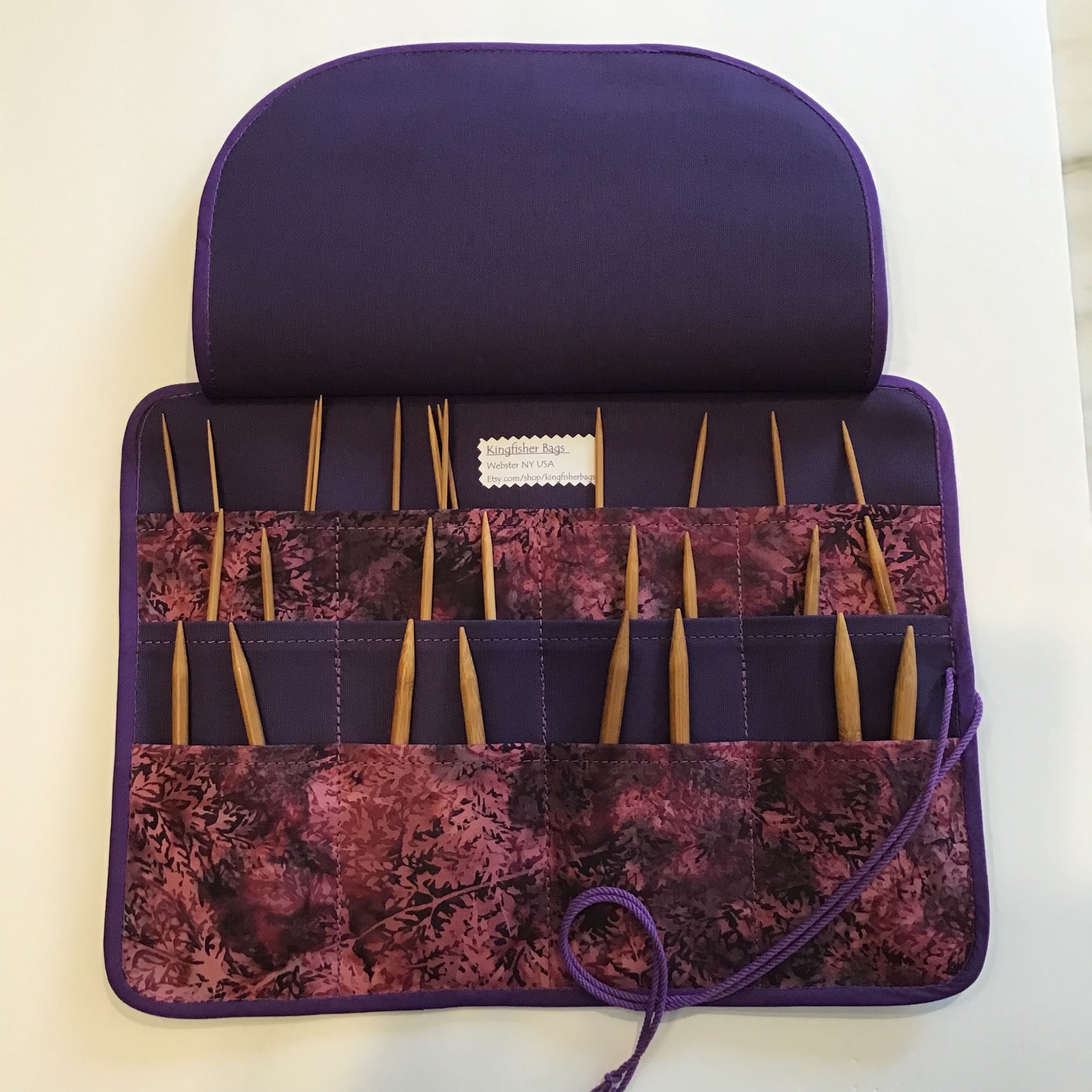 Circular Needle Case Organizer Storage Knitting Gift for Her Etsy