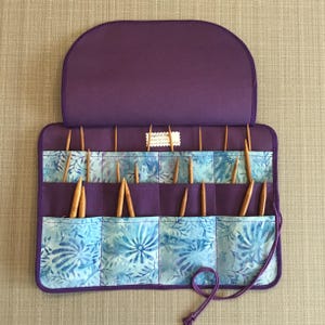 Circular Needle Case Organizer, Knitting Needle Storage, Knitting Gift, Knitting Accessories, Knitting Case Holder, Gift for Her