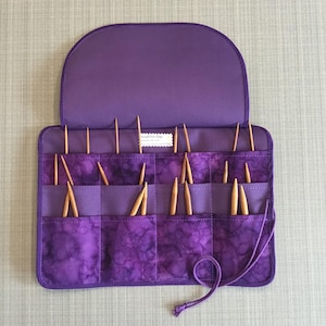 Circular Needle Case Organizer, Knitting Needle Storage, Knitting Gift, Knitting Accessories, Knitting Case Holder, Gift for Her