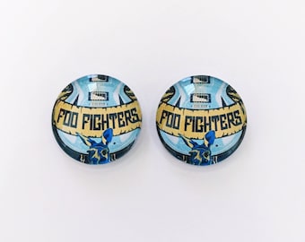 The 'Foo Fighters' Glass Earring Studs