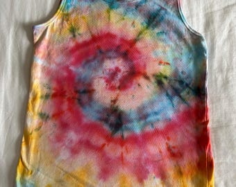 Kids tie dye vest top 7-8