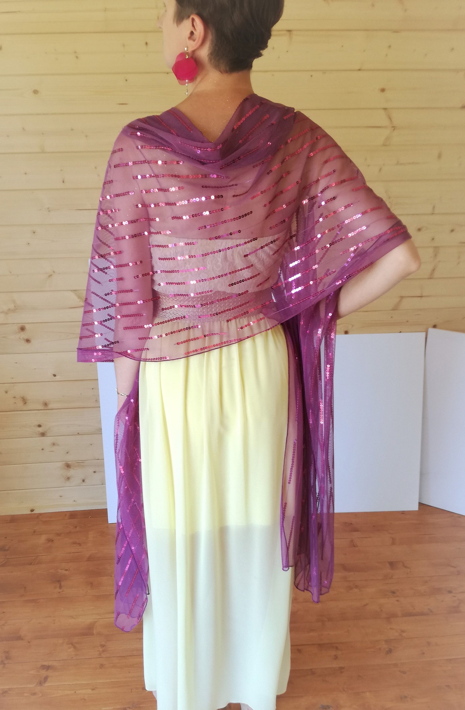 tulle shawls