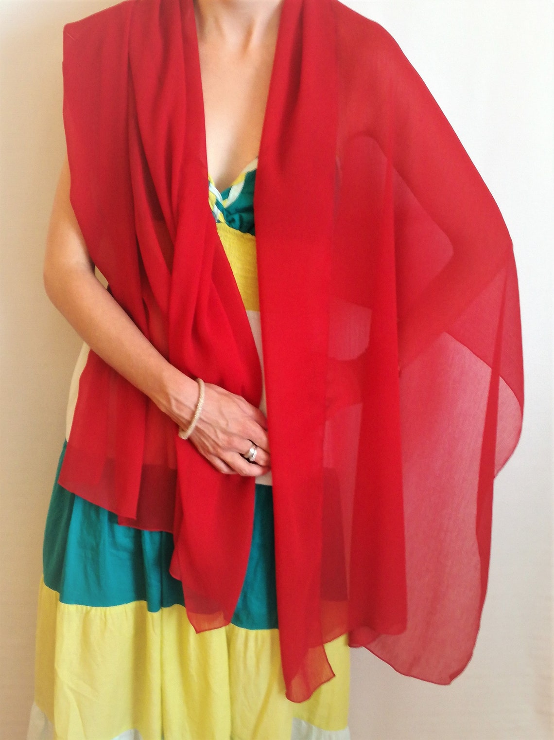 matching shawl for red dress
