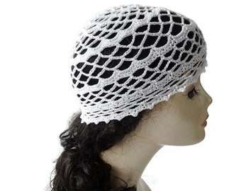 Stylish White Crochet Hat for Women - Perfect for Summer