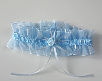 Jarretière en satin faite main pour mariage, mariée ou bal de promo