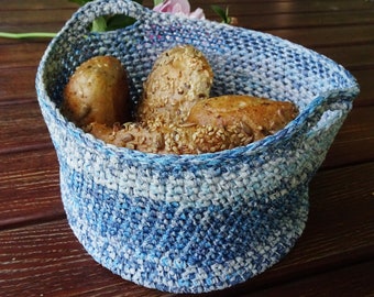 Mini Crochet Storage Basket - Perfect for Organizing Small Items with Style!