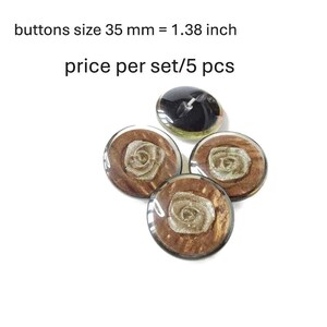 Bottoni grandi per bigiotteria: decorazioni per spille, cappelli e maglioni