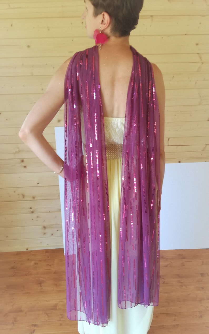 Sparkle Sequin Fan Tulle Shawl main image 1