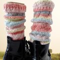 Long Wool Socks: Hand Knit Colorful  Socks