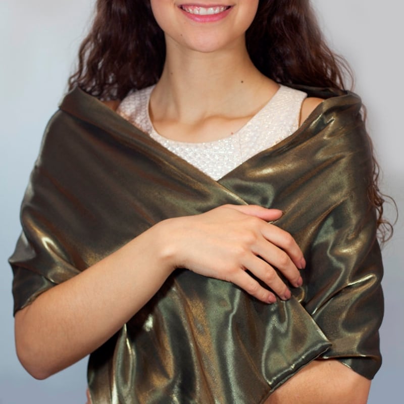 matching shawl for green dress
