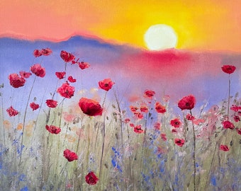 Sunset Poppies