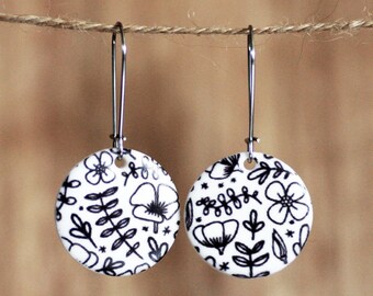 porcelain earrings handmade