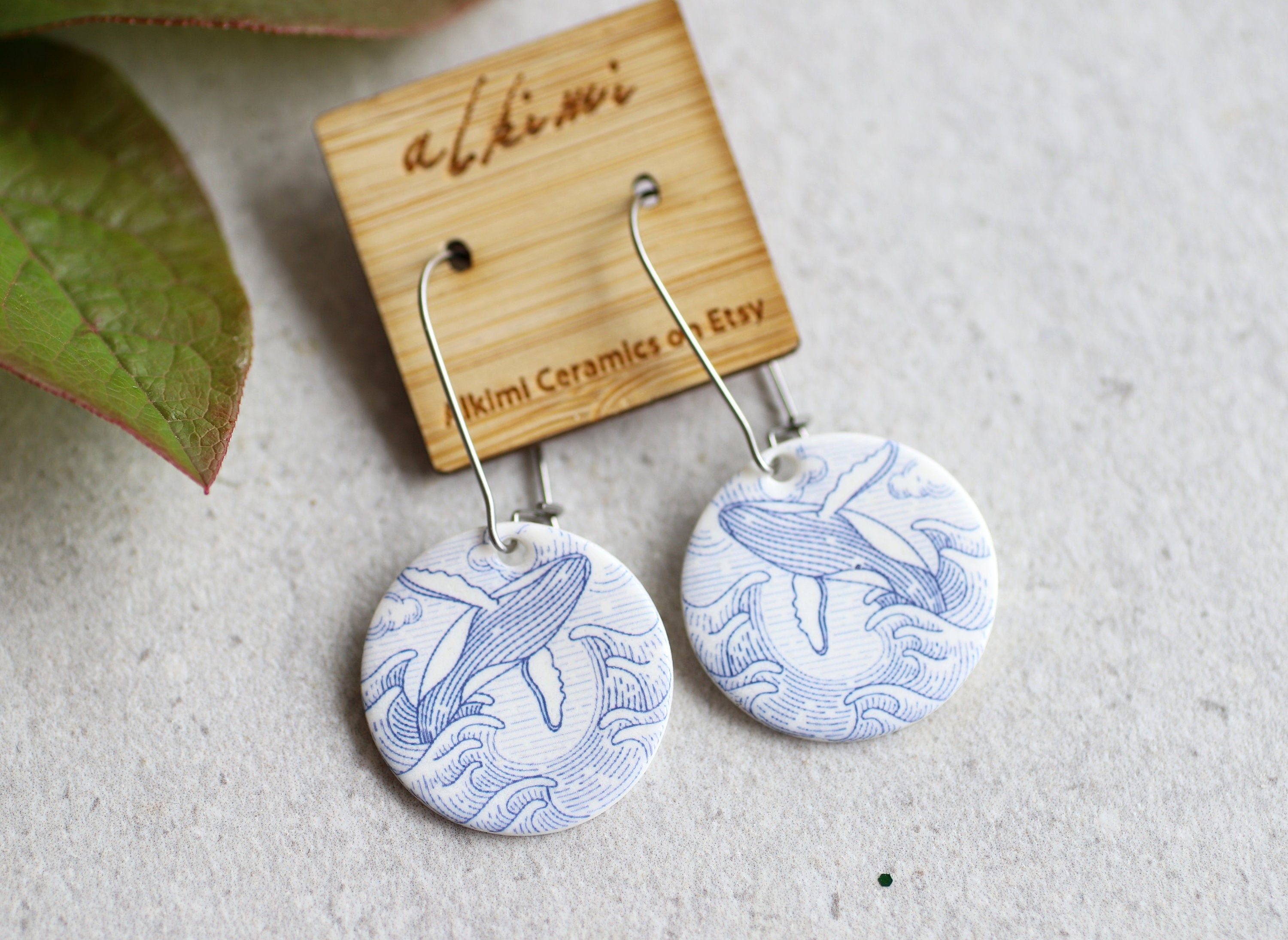 Etsy ceramic earrings sale
