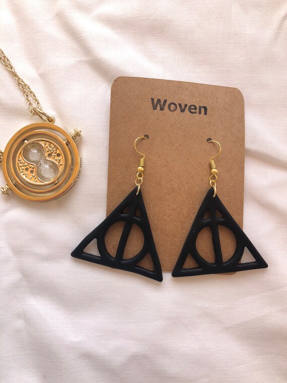 Pendientes Harry Potter / Pendientes Las Reliquias de la Muerte