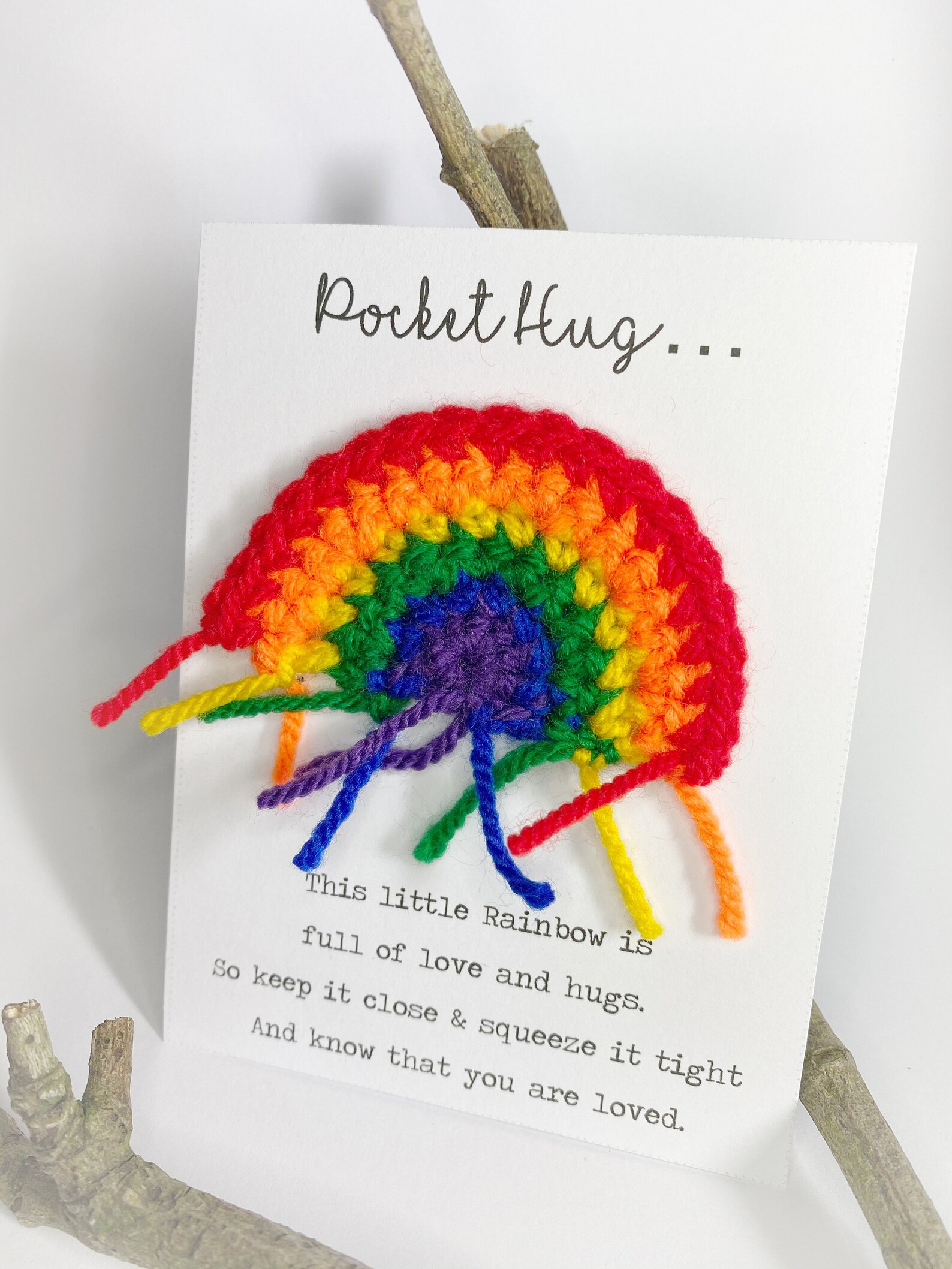 Pocket Hug Rainbow Multiple Colour Choices. Crochet. Etsy UK