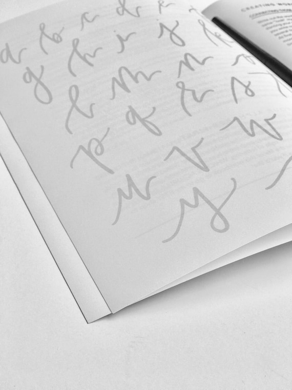 Hand Lettering UPPER LOWERCASE ALPHABET | Etsy