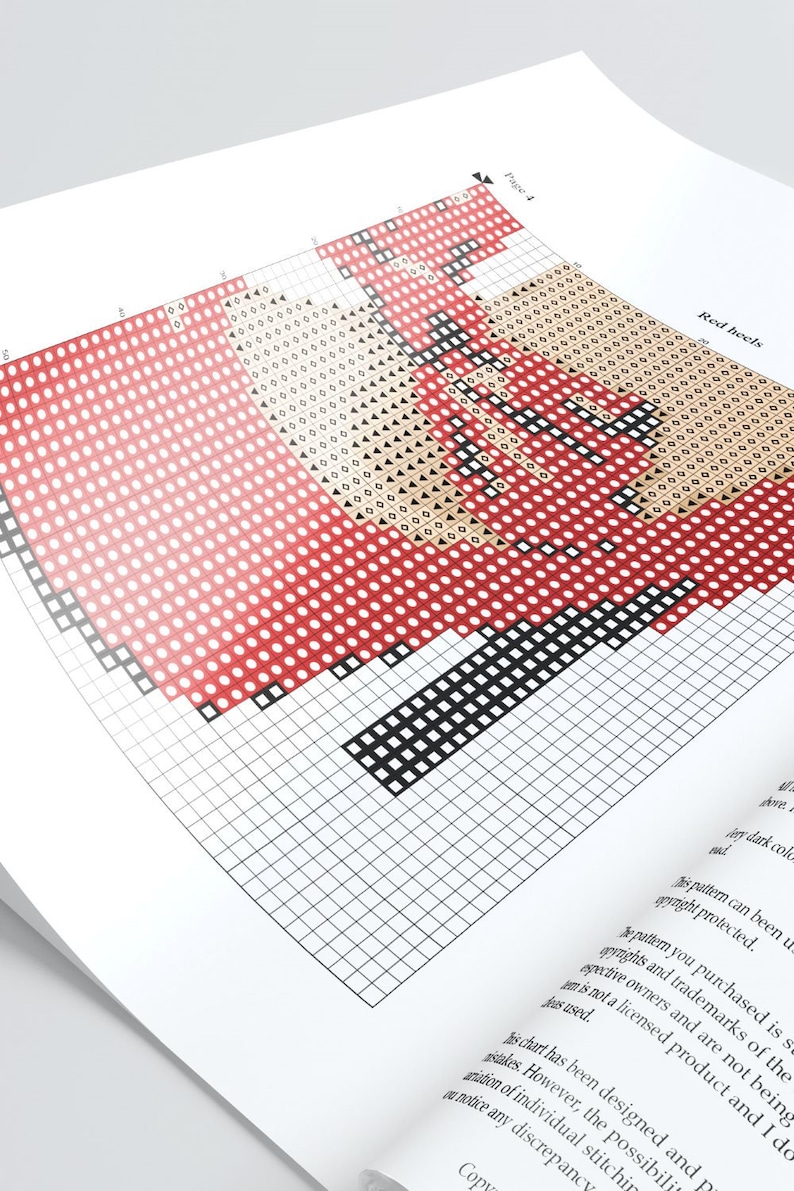 Fashion Cross Stitch Pattern Modern Cross Stitch Point De Etsy