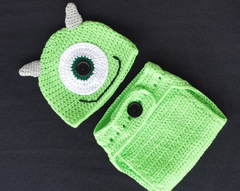 mike wazowski newborn costume