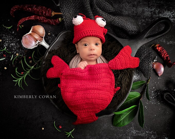 Baby Crab Outfit Crab/lobster Crochet Costume baby Girl/boy - Etsy
