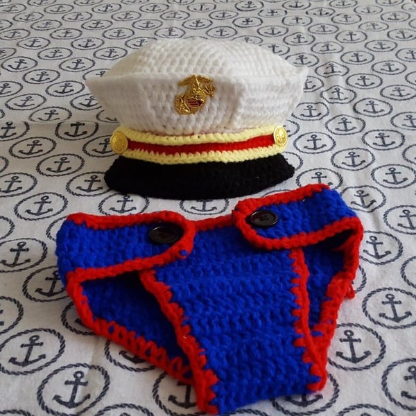 Crochet Sailor Hat Etsy