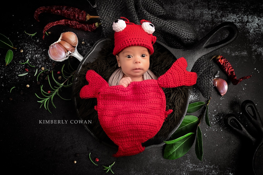 Baby Crab Outfit, Crab/lobster Crochet Costume ,baby Girl/boy Crochet