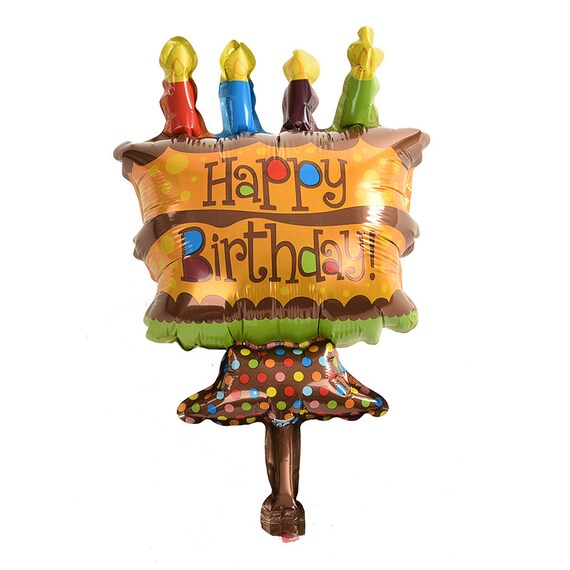 Verkauf Geburtstag Ballon Geburtstagstorte Kerze Form Folie Etsy