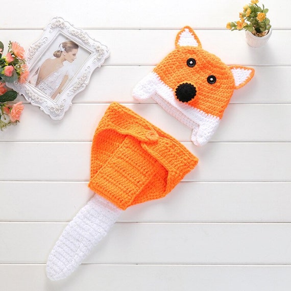 fox crochet baby outfit