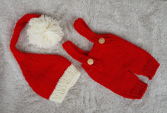 newborn crochet santa outfit