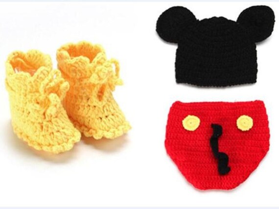 newborn mickey mouse crochet outfit pattern