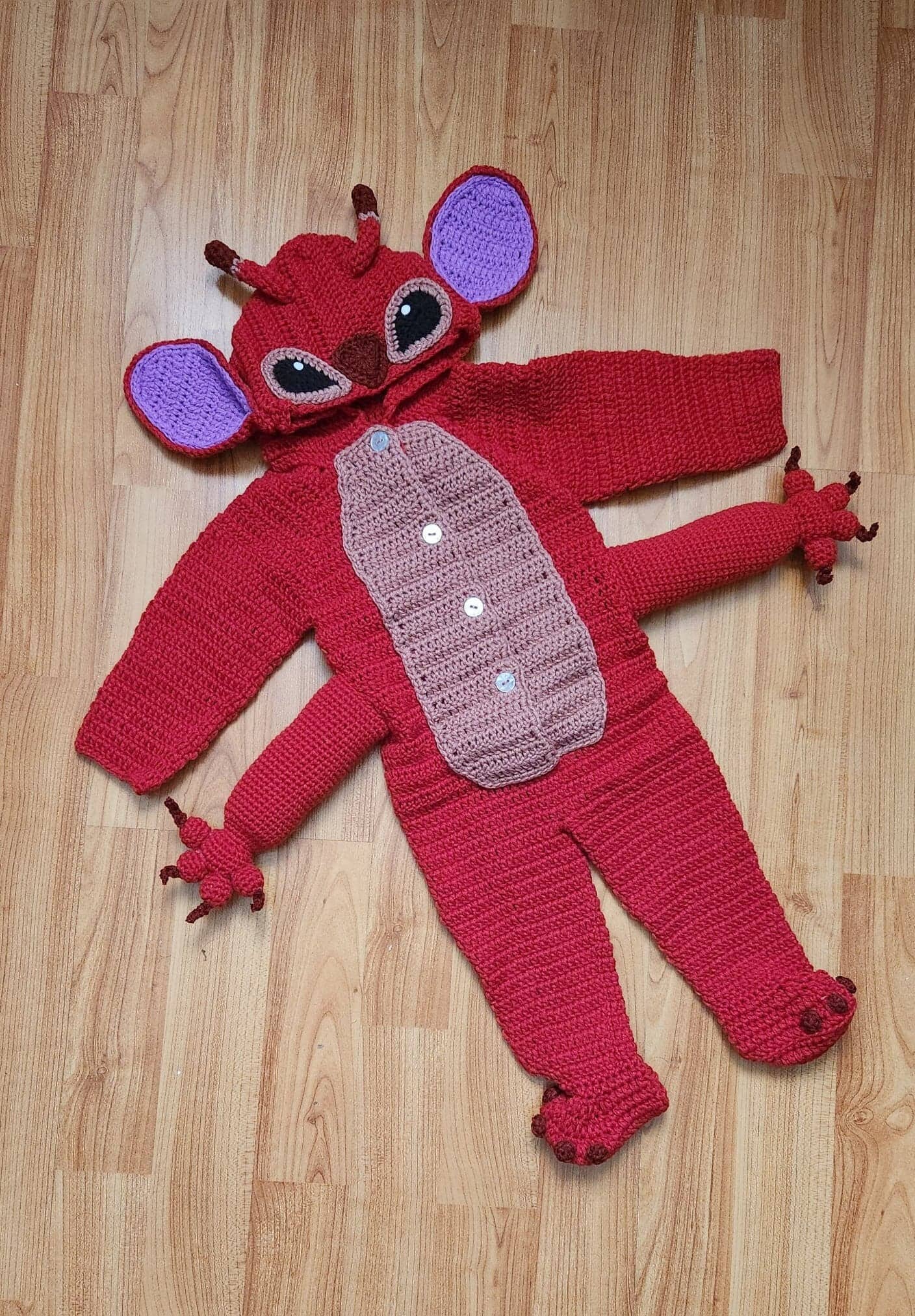 Disguise Stitch Costume pour enfant, combinaison et coiffe officiellement  Lilo and Stitch, taille M (3T-4T), multicolore