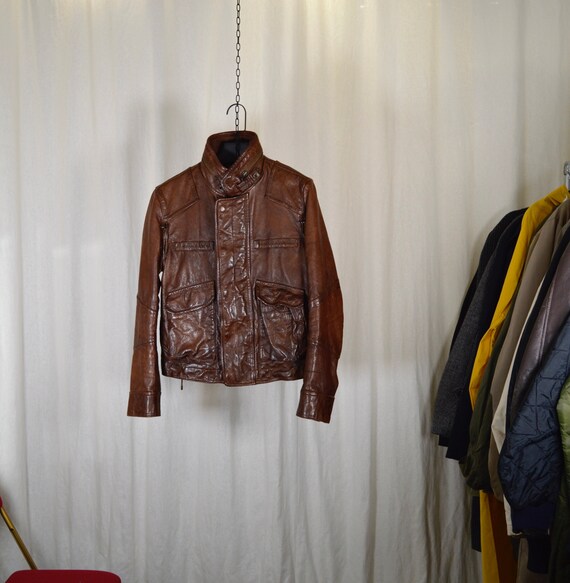 ralph lauren cafe racer leather jacket