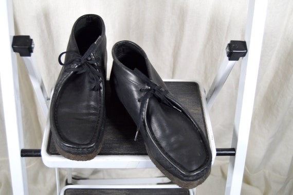 knap rive ned Countryside WALLABEE CLARKS Shoes / Black Leather / Crepe Sole / Size 40.5 - Etsy Hong  Kong