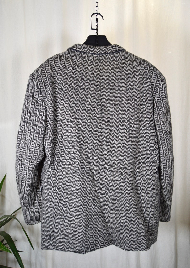 Veste en laine mélangée / motifs chevrons / homme taille XXL image 8