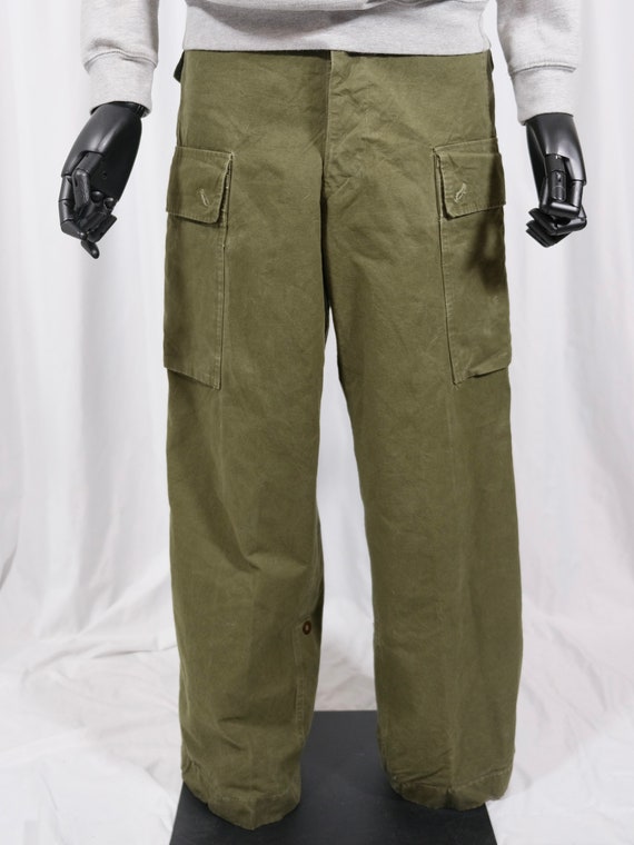 MILITARY : Dutch Army Cargo Pants 50s 