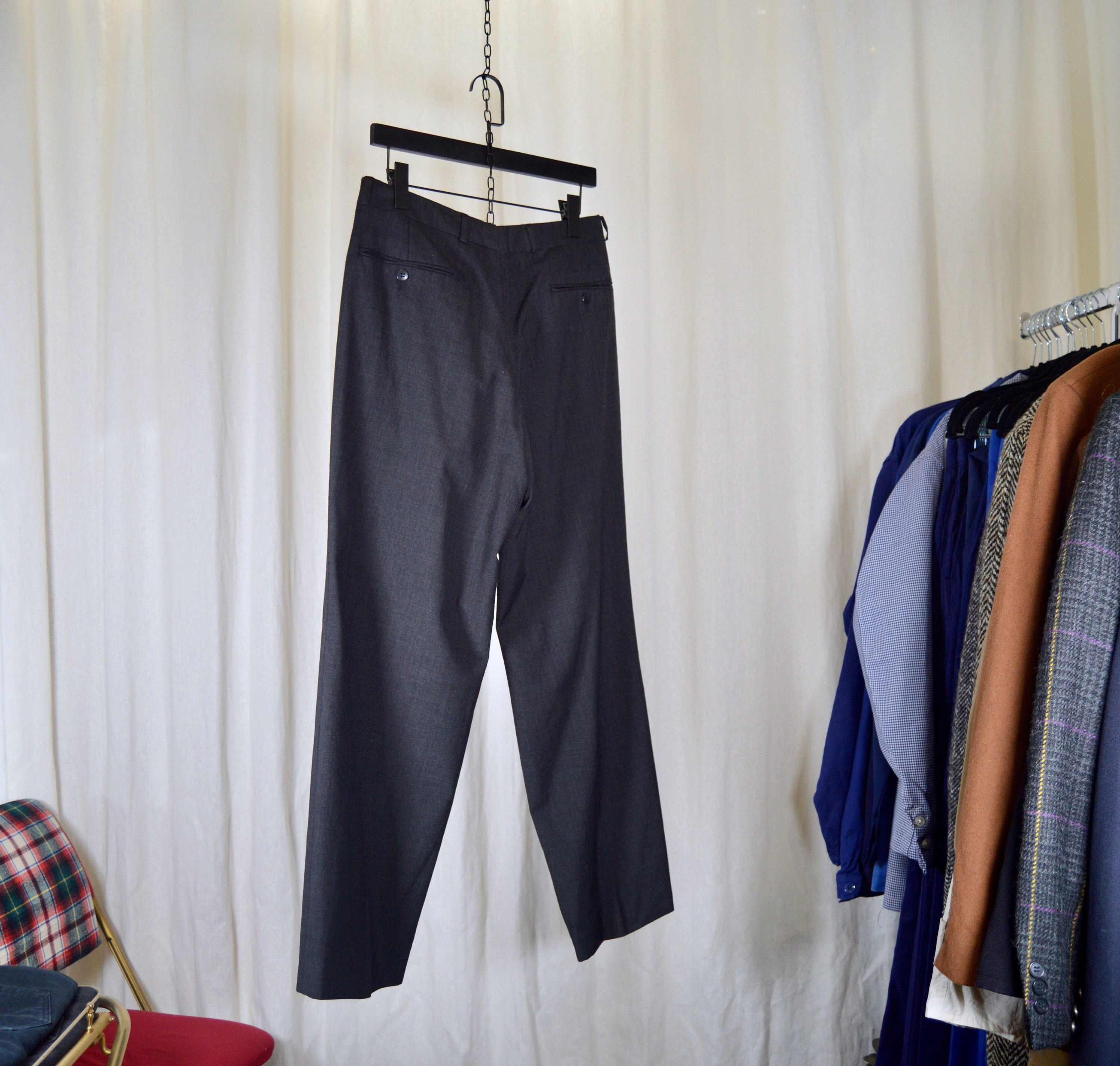 Hugo Boss Clip-on Trousers / Light Wool 