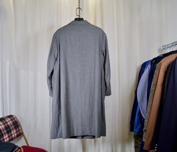 3/4 buttoned coat / gray wool fabrics / woman siz… - image 4