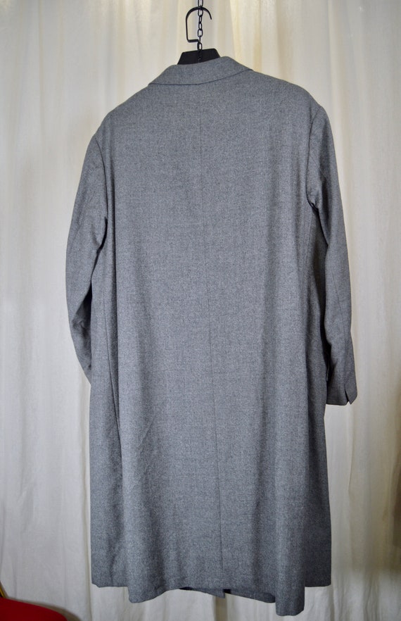 3/4 buttoned coat / gray wool fabrics / woman siz… - image 9