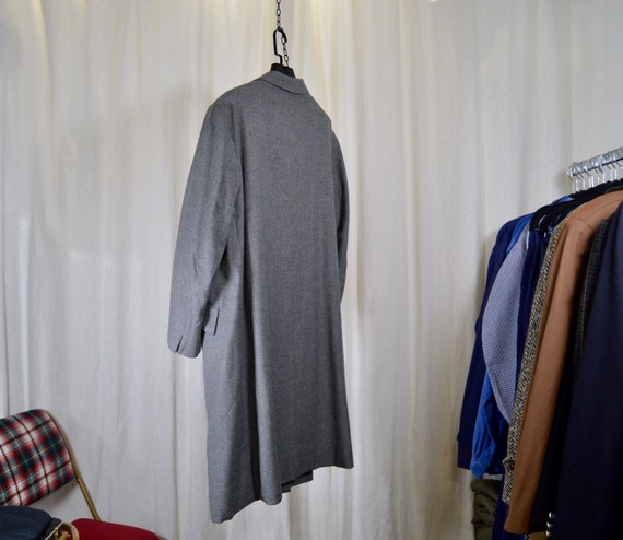 3/4 buttoned coat / gray wool fabrics / woman siz… - image 5