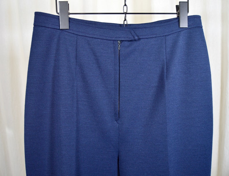Wide flat trousers thick jersey fabrics L-size woman