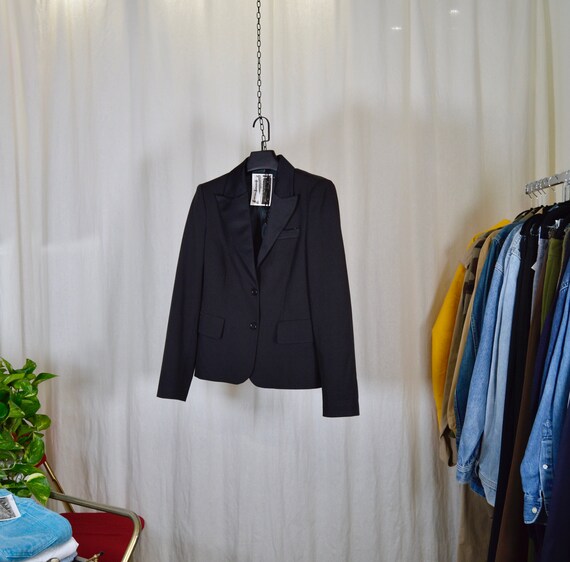 SISLEY smocking jacket / satin collar / size M - image 6
