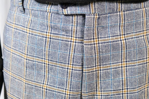 Men's Red Tartan Pants / Slim Fit Men's Pants / Men's Plaid Fabric